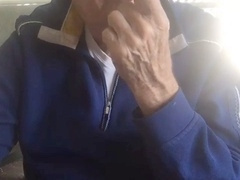 German DILF, 79, gets amateur handjob on webcam from hot gay admirer
