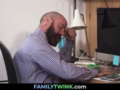 Weak jock guy sucks stepdad's cock - Dylan Hayes, Jack Dixon