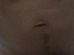 asian guy pounded bareback on bed & cum on belly (3'44'')