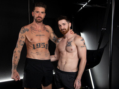 Muscular men featured in a crazy muscle fuck compilation