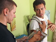 Marvelous sex with horny DJ Spins and Leo Corona