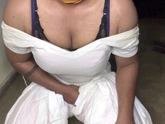 Charucrossy42 shows off her curves in an off-shoulder outfit and bra