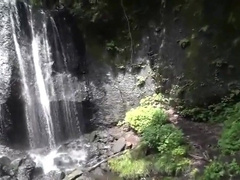 Japanese old man Exposure in the open air