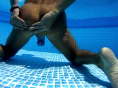 Cum in the pool