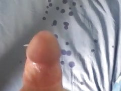 Cumming all over the Bed