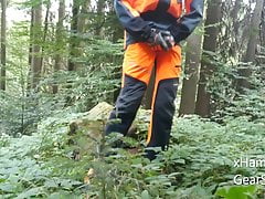 Forest worker in Husqvarna gear