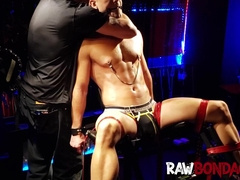 Fetish slave endures nipple tease cockplay and punishment