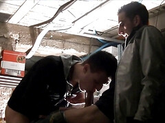 Twink used by his work collegue in the work place