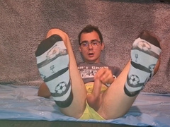 Uber-cute School Fellow Draining And Spunking Stiff In Front Of His Father