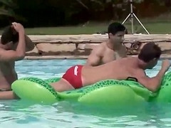 Handjob, gay boys, pool handjob