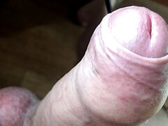 Big and fat cock cum fountains of sperm!