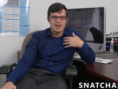 Assfucked newbie quickly learns new office regulations