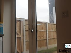 PUBLIC DOOR FLASH MASTURBATION CAUGHT AGAIN BY NEIGHBOURS! xxx