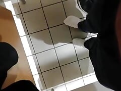 Strip and Cum in Public Toilet Part 1