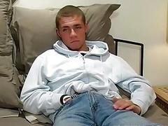 Solo jerking off with nubile amateur gay