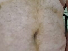 Jacking off while being naked outside