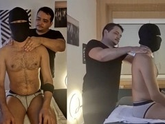 Mutual massage With Bruno And massagista