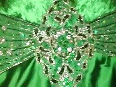 Emerald Green Satin Prom Dress
