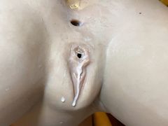 Cum anal pussy silicone doll