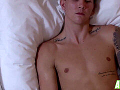 James loves milking his immense dick and cums on time