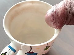 Special cup of tea for workmate - nice piss with cream