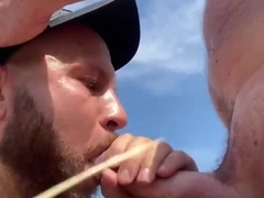 Beach joy in the sun