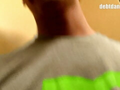 Bubble butt dude takes a facial after hardcore ass blasting