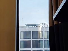Maidstonenakedman eposing at the hotel window