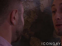 Inked homo Brandon Wilde rimmed before riding dick