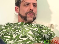 Latino twink fucked by inked daddy before cumming loads