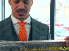 Suit hunk Jonathan Miranda bangs art dealer after rimming