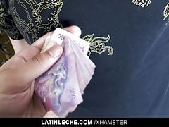 LatinLeche - Nervous Latino Sucks a Cameraman For Money