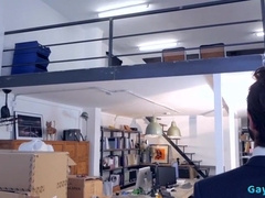 Watch this muscle-bound dude fist, fuck and cum on a hot, facialized ass