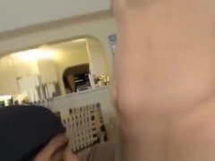 Black and white dude gets blowjobs in reality gay sex