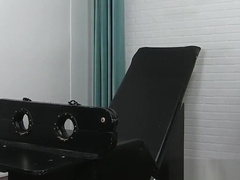 Bald hunk enjoys is feet and body tickling by an older dude