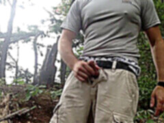 Public cumshot, gay orgasm, gay