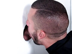 Marco Lorenzo and AJ Sloan start things at the gloryhole