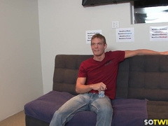 Buff teddy milks off his XXL trunk in front of the camera