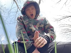 The ART of the SOLO MALE ORGASM - the Hottest Outdoor Cum Compilation "-" naughty "-" top "-" big load