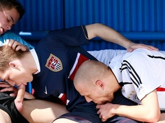 Soccer sex with kinky Alex Stevens and Jay Renfro