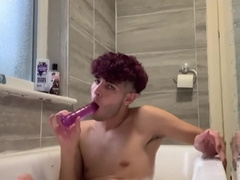 Ultra-Kinky lad Malachi Cooper fake penis bangs his pooper