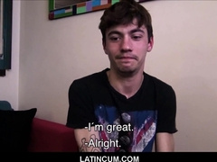 Ultra-Cute Young First-Timer Latino Lad Bang-Out For Cash POINT OF VIEW