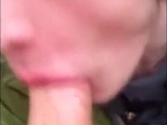 Big-Cock Twink Sucks Outdoors 2