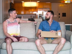 Super Hot Twunk Pokes His Fur Covered Homie