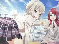 Bang dream Aoba Moka Bukkake & Kiss Masturbation