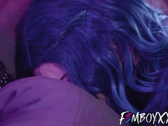 Masked goth femboy Edward Terrant bounces on my throbbing penis