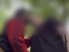 Dude looking for hard-on in the forest part two