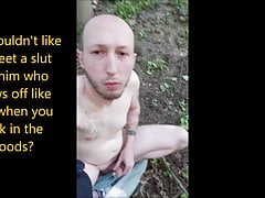 This slut loves to masturbate outside