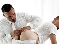 Beefy older guy fucking Elder Call's tight butthole