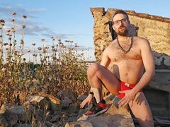 CAUGHT pissing myself outdoors